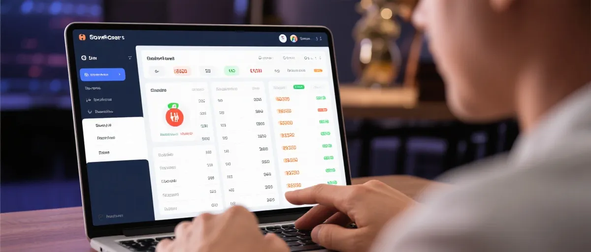 数据仪表盘示意图